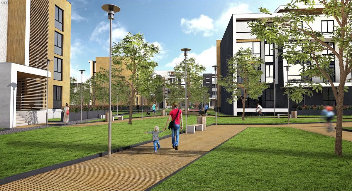 Il BIM progetta Ecopolis citta residenziale alla periferia di Ryazan Russia